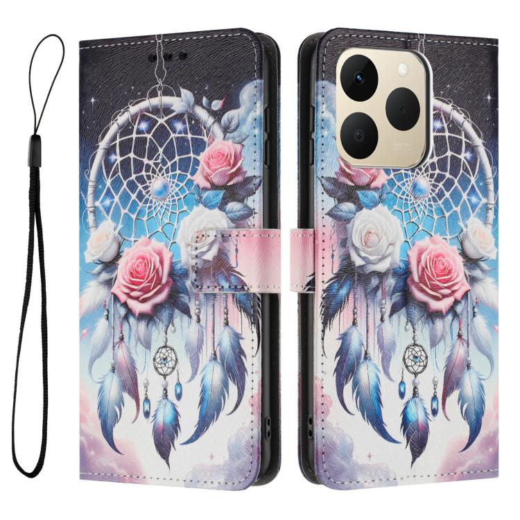 For Realme 15T Color Drawing Pattern Leather Phone Case