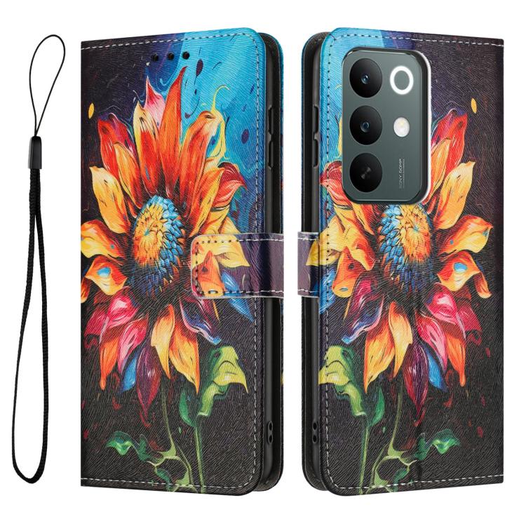 For Realme C85 5G / 15x 5G India Color Drawing Pattern Leather Phone Case