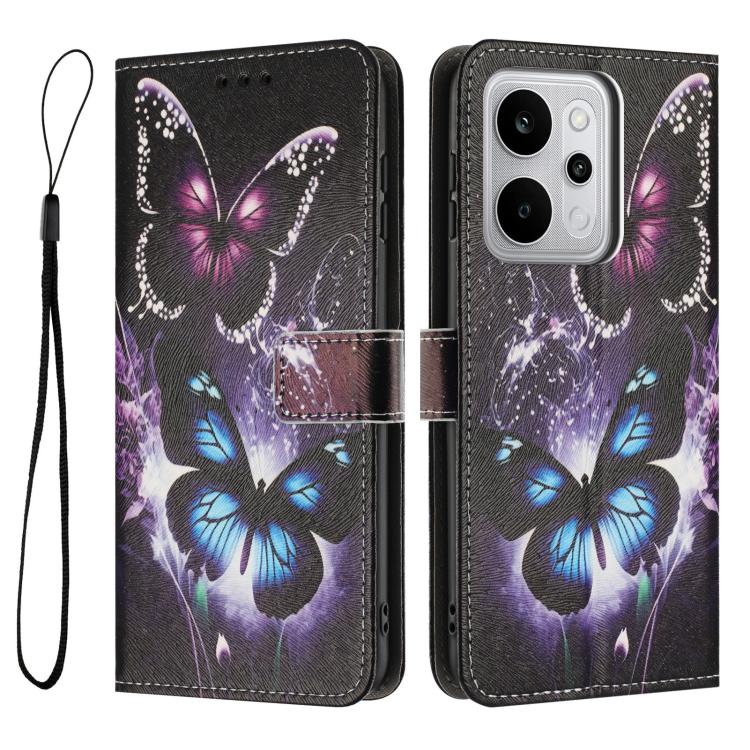 For Realme P4 Power 5G Color Drawing Pattern Leather Phone Case