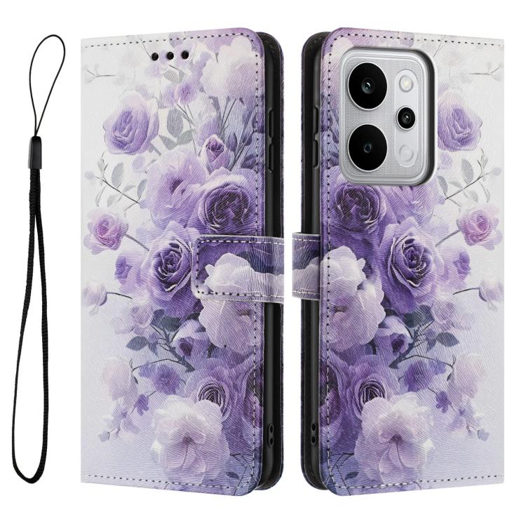 For Realme P4 Power 5G Color Drawing Pattern Leather Phone Case