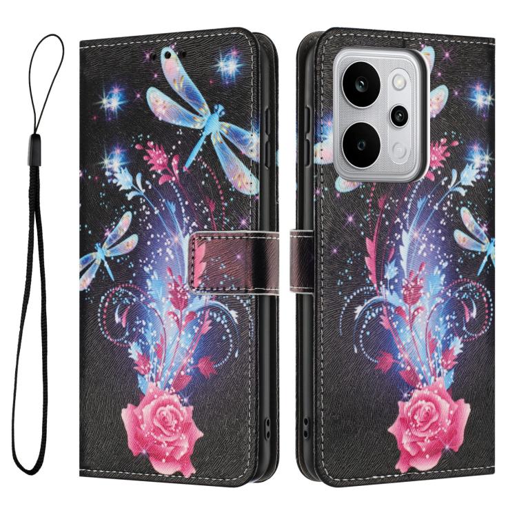 For Realme P4 Power 5G Color Drawing Pattern Leather Phone Case