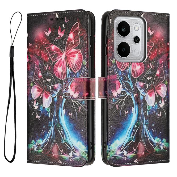 For Realme P4 Power 5G Color Drawing Pattern Leather Phone Case