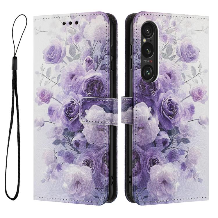For Sony Xperia 1 VI Colored Drawing Pattern Leather Phone Case