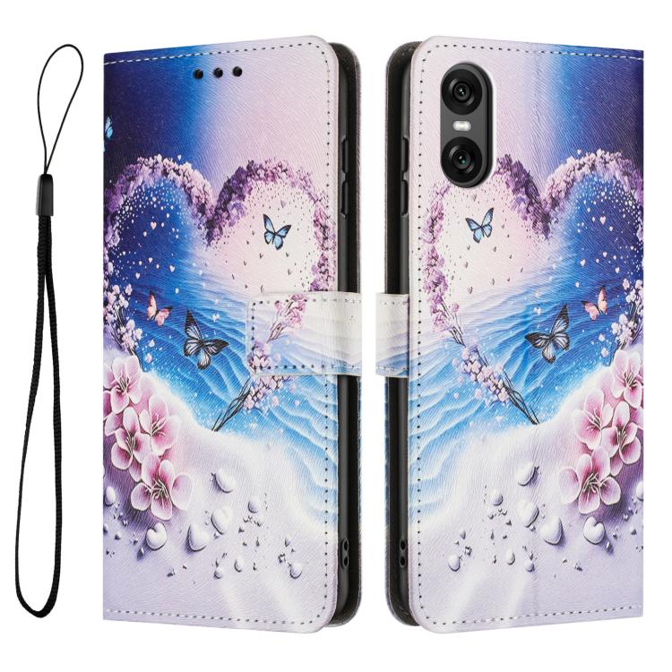 For Sony Xperia 5 VI Colored Drawing Pattern Leather Phone Case