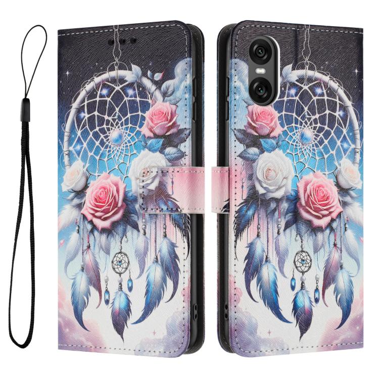 For Sony Xperia 5 VI Colored Drawing Pattern Leather Phone Case