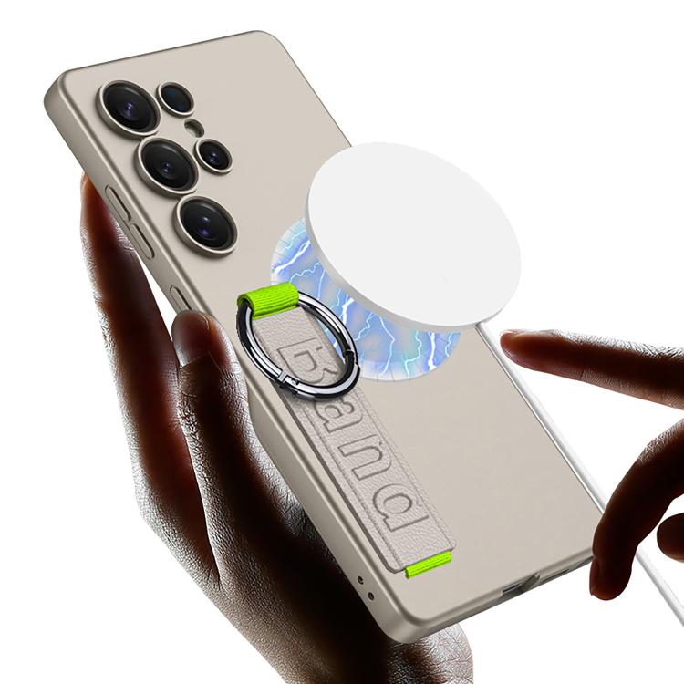 For Samsung Galaxy S25 Ultra 5G GKK Ultra-thin Side Wristband Phone Case, Not Included Pen
