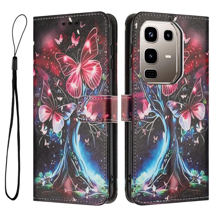 For Infinix Note 50 Pro+ Color Drawing Pattern Leather Phone Case