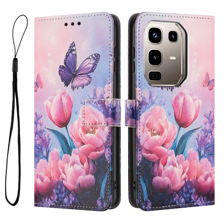 For Infinix Note 50x Color Drawing Pattern Leather Phone Case