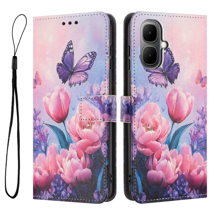 For Infinix Smart 10 4G Color Drawing Pattern Leather Phone Case