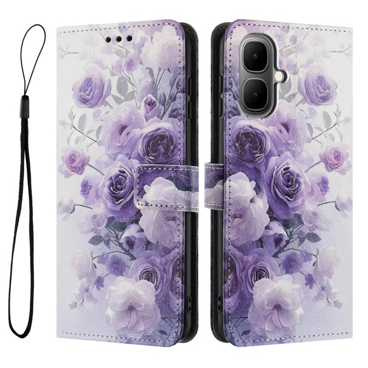 For Infinix Smart 10 4G Color Drawing Pattern Leather Phone Case