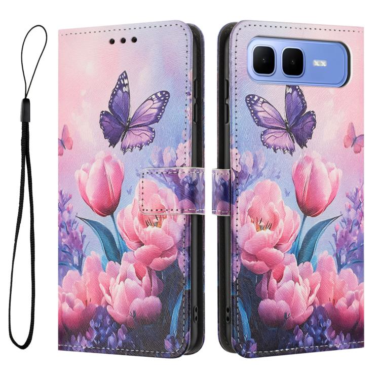For Infinix Smart 10 Plus 4G Color Drawing Pattern Leather Phone Case