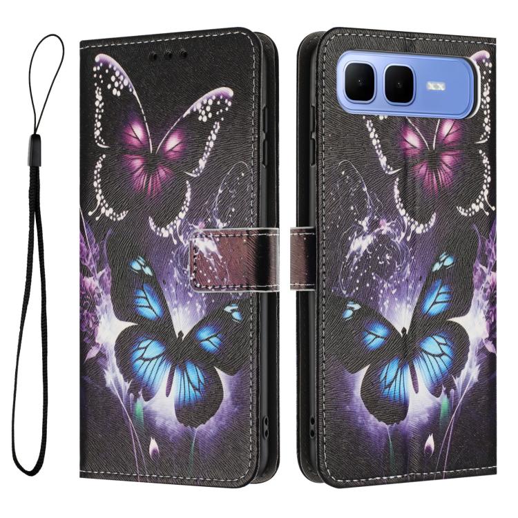 For Infinix Smart 10 Plus 4G Color Drawing Pattern Leather Phone Case