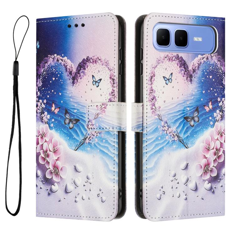 For Infinix Smart 10 Plus 4G Color Drawing Pattern Leather Phone Case