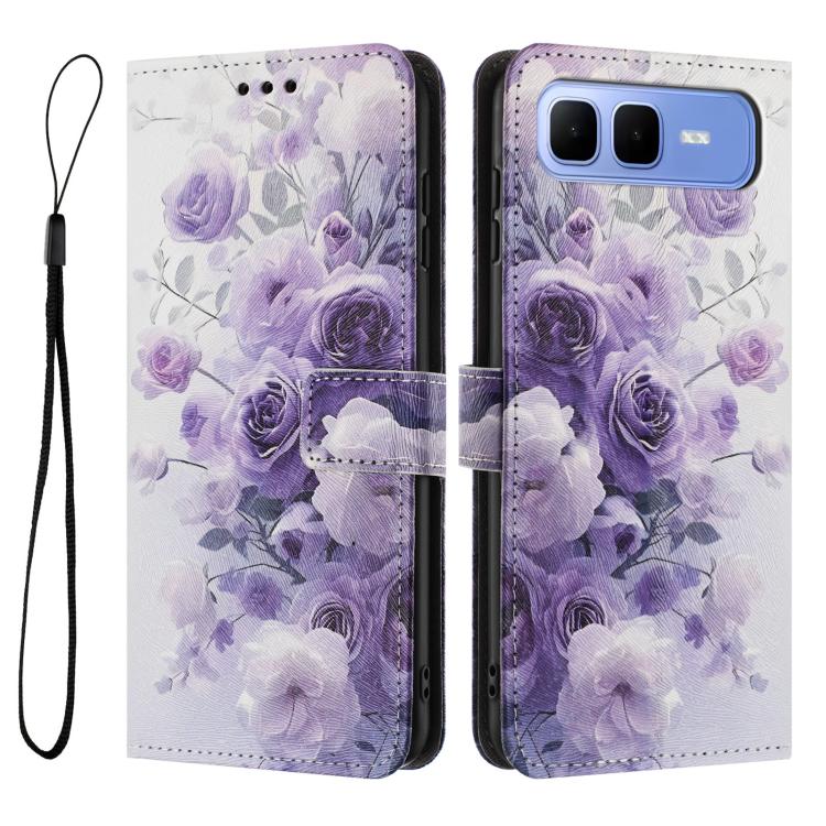 For Infinix Smart 10 Plus 4G Color Drawing Pattern Leather Phone Case