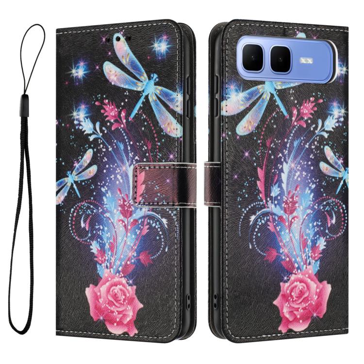 For Infinix Smart 10 Plus 4G Color Drawing Pattern Leather Phone Case