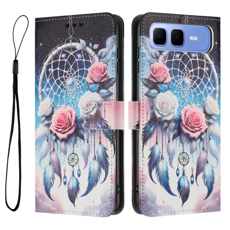 For Infinix Smart 10 Plus 4G Color Drawing Pattern Leather Phone Case
