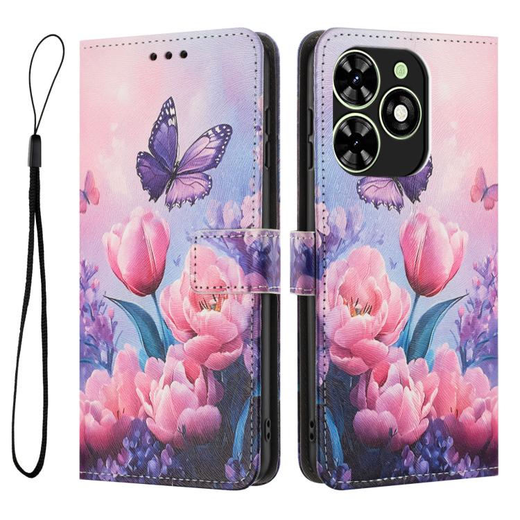 For Infinix Smart 8 4G Color Drawing Pattern Leather Phone Case