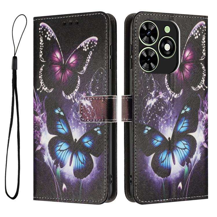 For Infinix Smart 8 4G Color Drawing Pattern Leather Phone Case