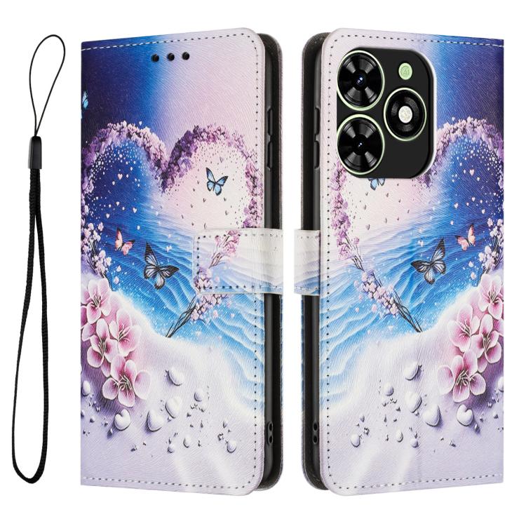 For Infinix Smart 8 4G Color Drawing Pattern Leather Phone Case
