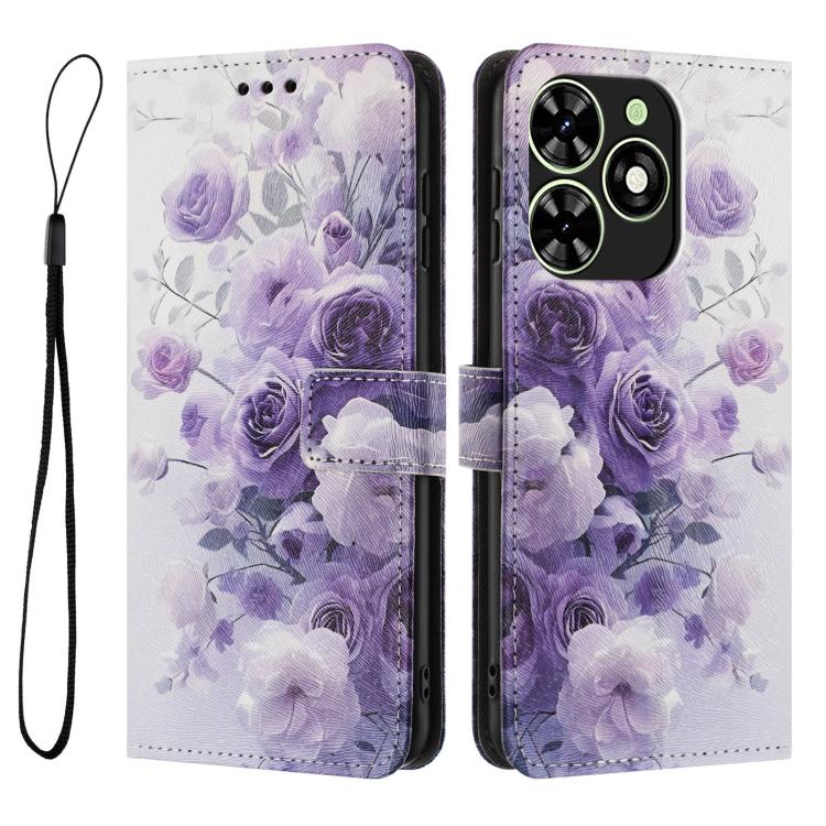 For Infinix Smart 8 4G Color Drawing Pattern Leather Phone Case