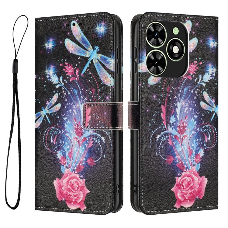 For Infinix Smart 8 4G Color Drawing Pattern Leather Phone Case