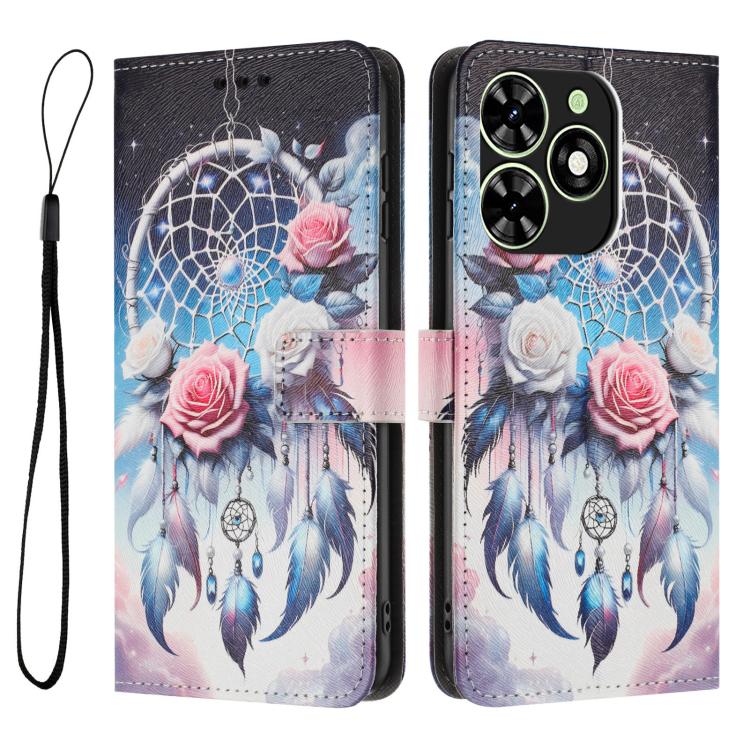 For Infinix Smart 8 4G Color Drawing Pattern Leather Phone Case