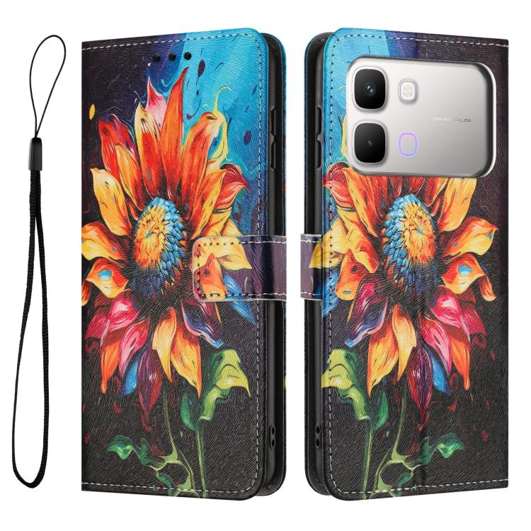 For Infinix Note Edge 5G Color Drawing Pattern Leather Phone Case