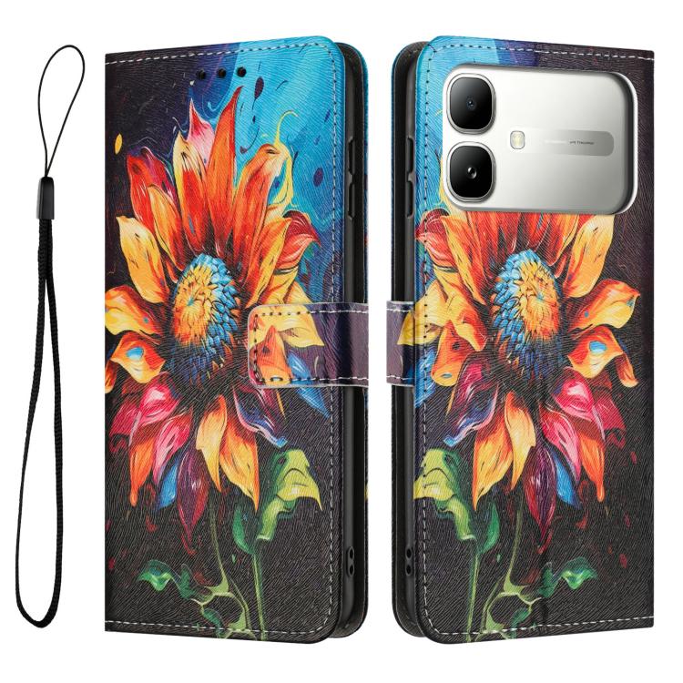 For Infinix Smart 20 4G Color Drawing Pattern Leather Phone Case
