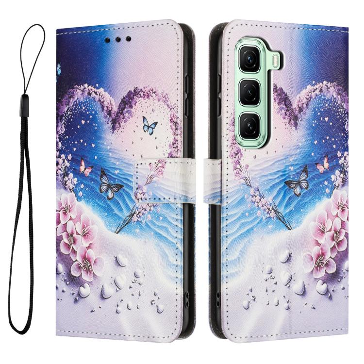 For Infinix Hot 70 5G Color Drawing Pattern Leather Phone Case