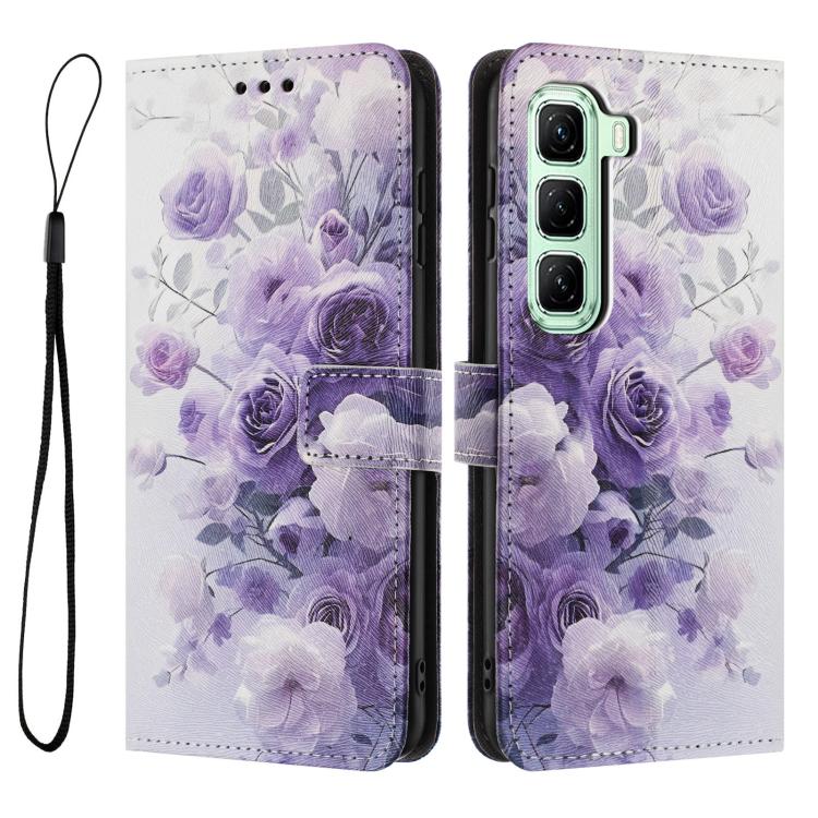 For Infinix Hot 70 5G Color Drawing Pattern Leather Phone Case