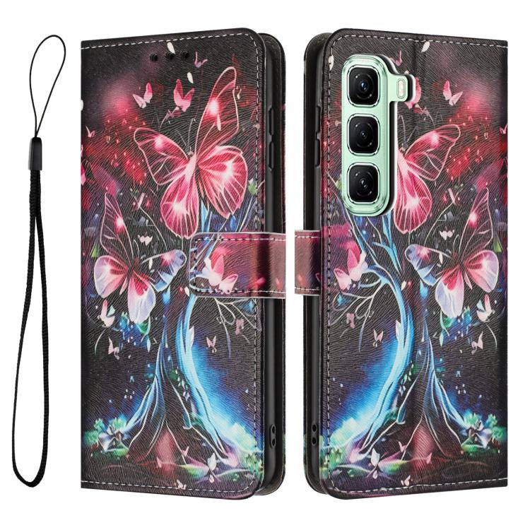 For Infinix Hot 70 5G Color Drawing Pattern Leather Phone Case
