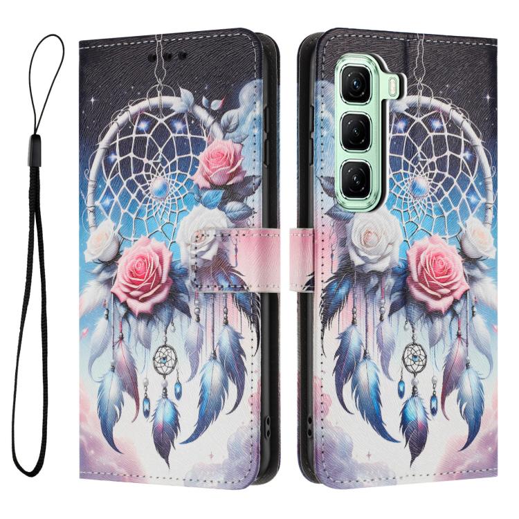 For Infinix Hot 70 5G Color Drawing Pattern Leather Phone Case