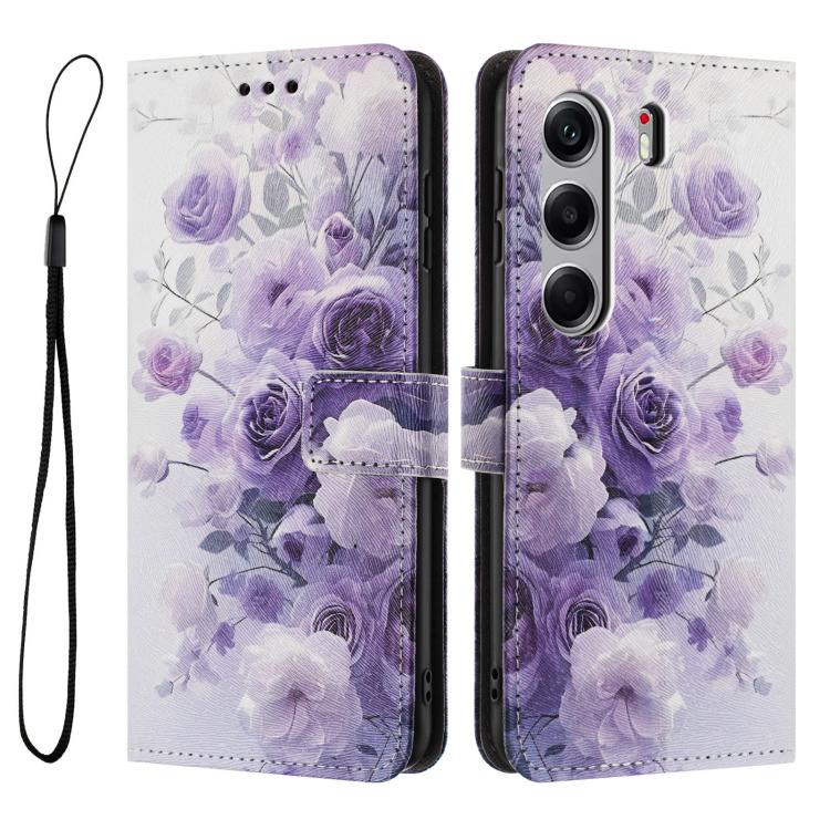 For Tecno Camon 40 Pro 4G Color Drawing Pattern Leather Phone Case