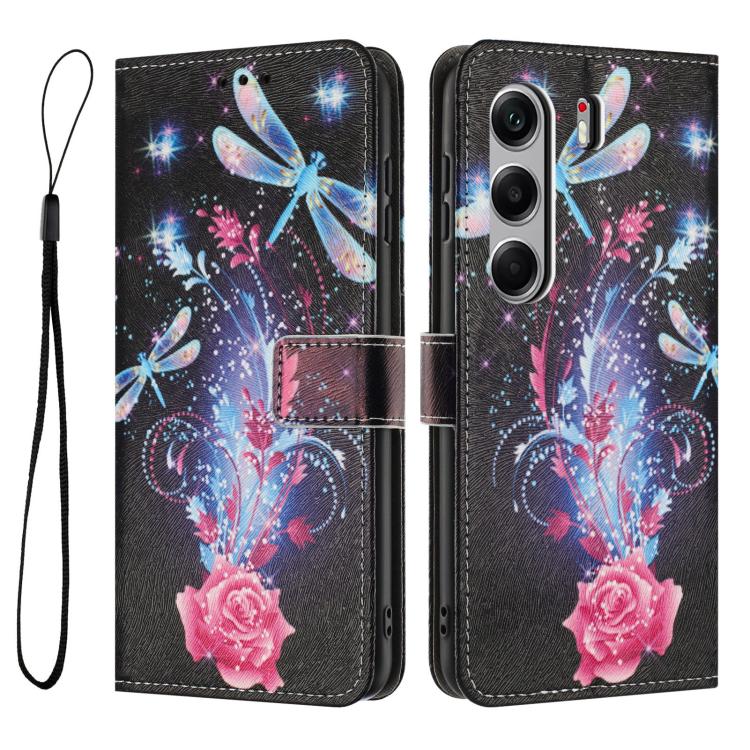 For Tecno Camon 40 Pro 4G Color Drawing Pattern Leather Phone Case
