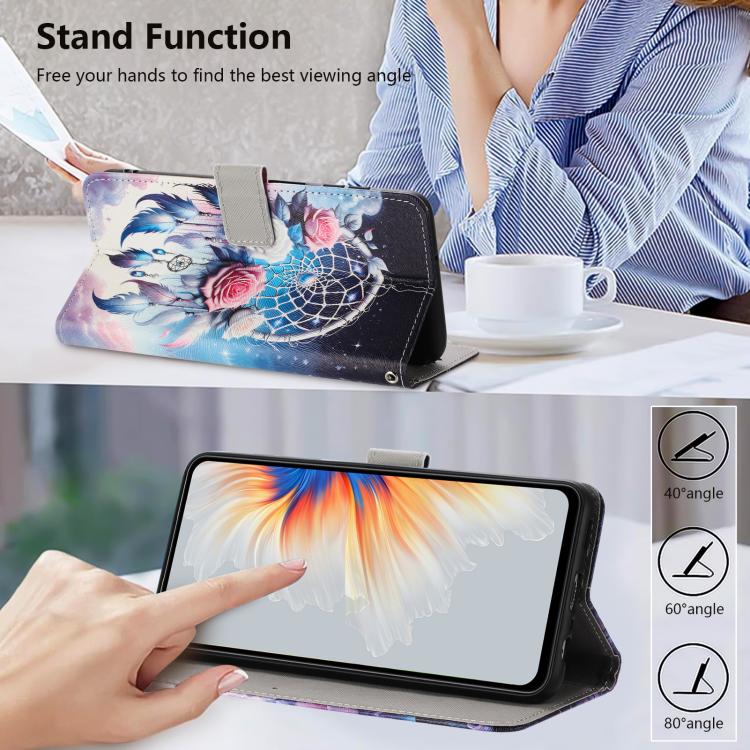 For Tecno Camon 40 Pro 4G Color Drawing Pattern Leather Phone Case