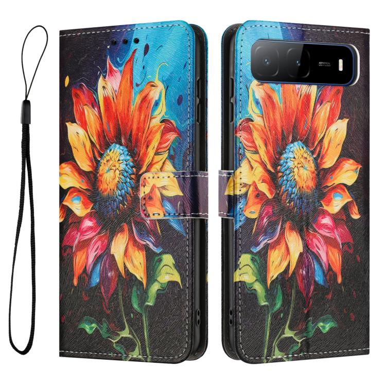 For Tecno Spark Go 5G 2025 Color Drawing Pattern Leather Phone Case
