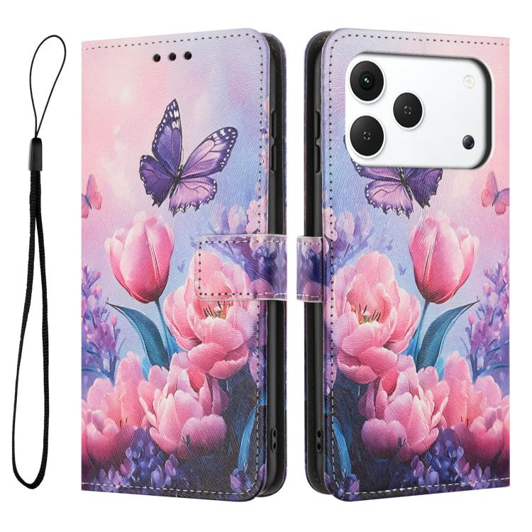 For Tecno Spark 50 4G Color Drawing Pattern Leather Phone Case