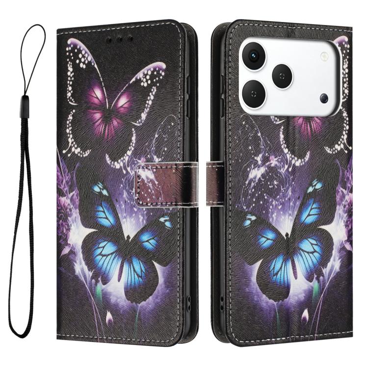 For Tecno Spark 50 4G Color Drawing Pattern Leather Phone Case