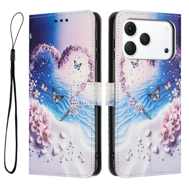 For Tecno Spark 50 4G Color Drawing Pattern Leather Phone Case