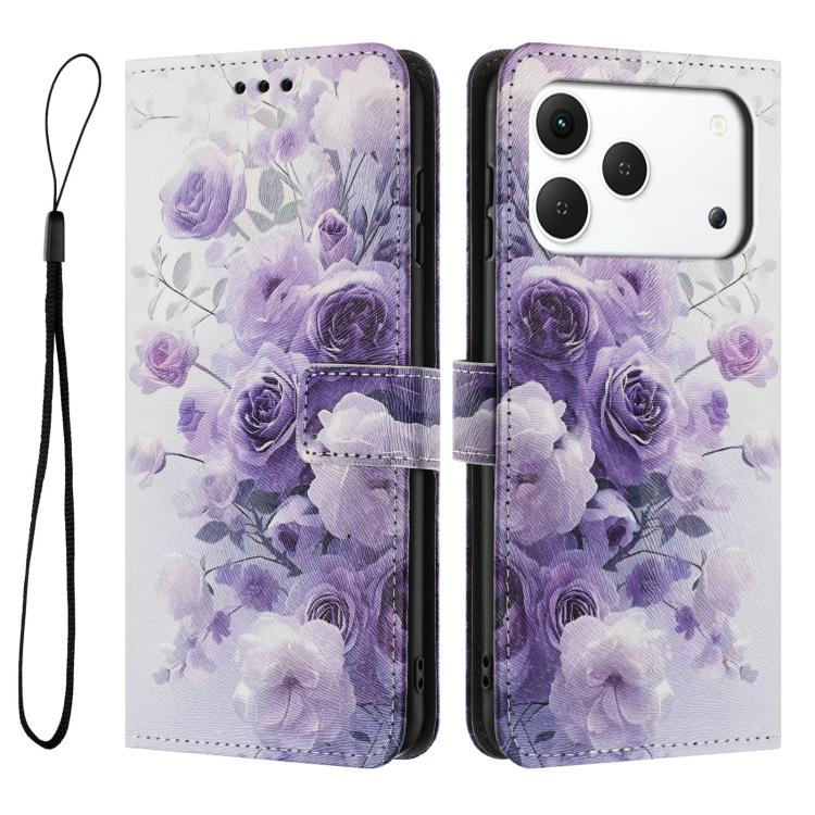 For Tecno Spark 50 4G Color Drawing Pattern Leather Phone Case