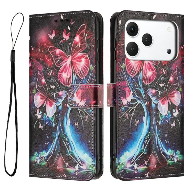 For Tecno Spark 50 4G Color Drawing Pattern Leather Phone Case