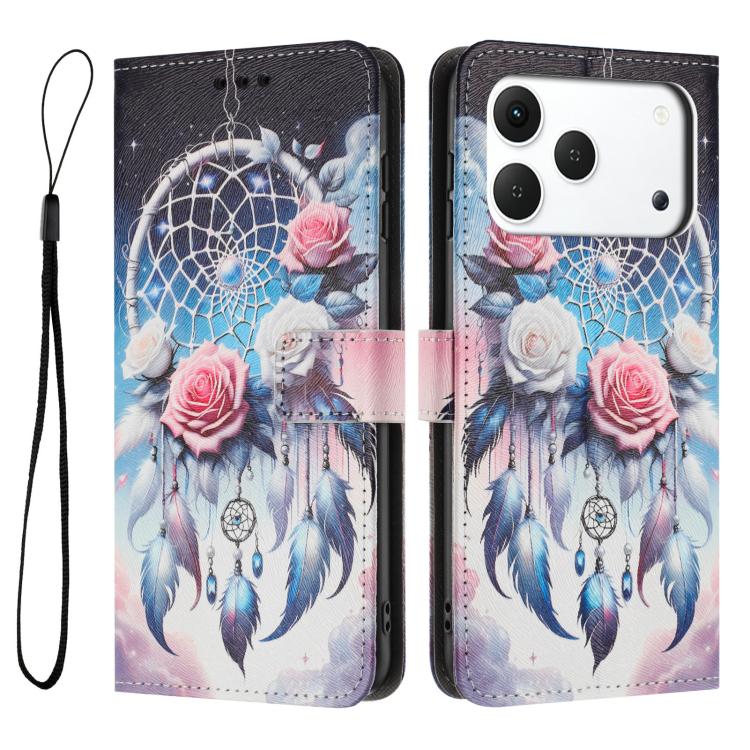 For Tecno Spark 50 4G Color Drawing Pattern Leather Phone Case