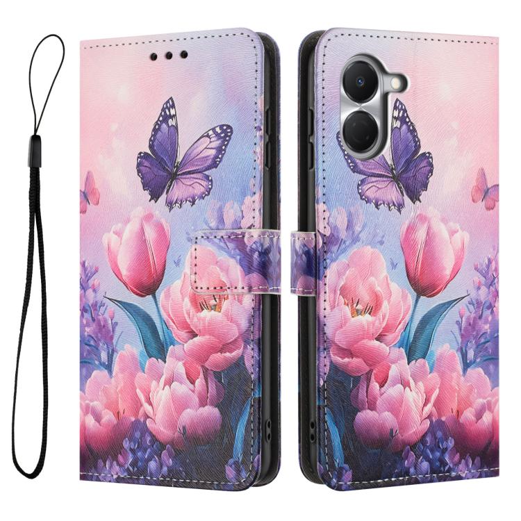 For Tecno Spark Go 3 Color Drawing Pattern Leather Phone Case