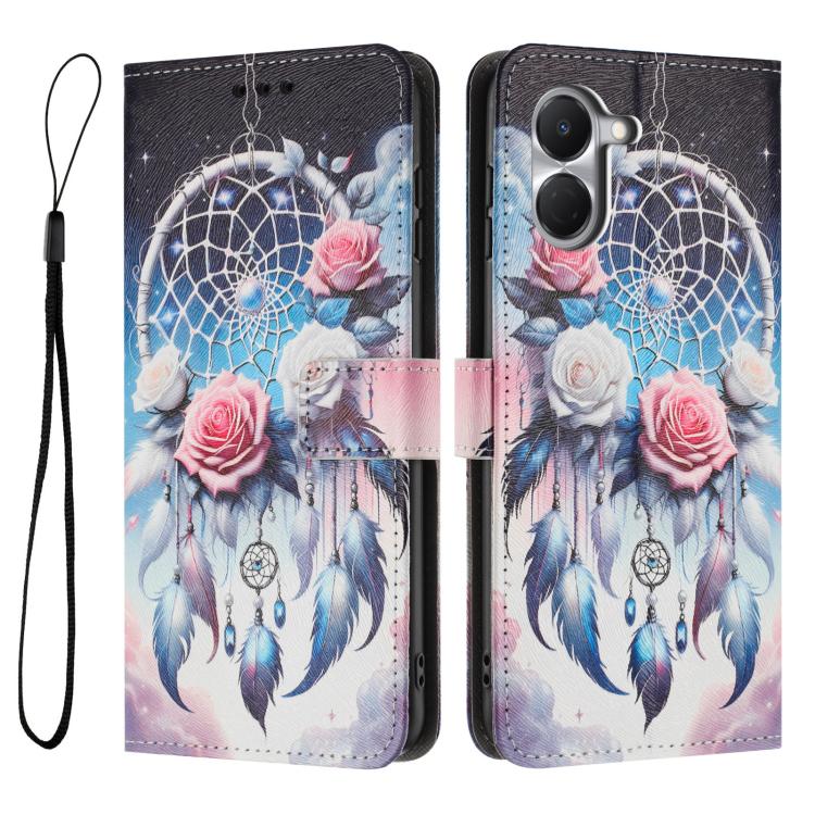 For Tecno Spark Go 3 Color Drawing Pattern Leather Phone Case