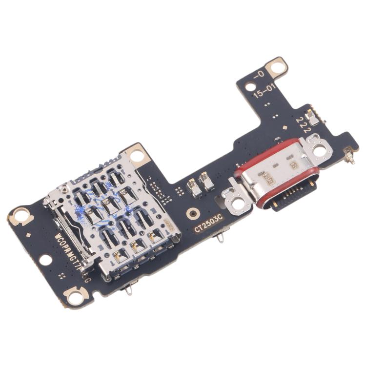 For Realme GT7 Pro 5G RMX5010 RMX5011 Charging Port Board With SIM Card Holder Socket, Not Supporting Fast Charging