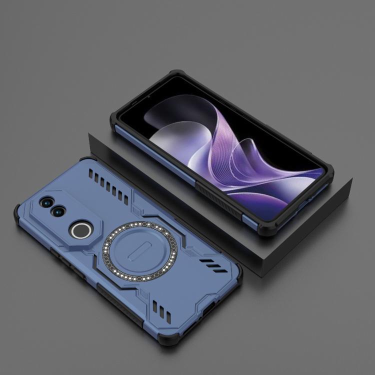 For vivo V50 5G Global Butterfly Armor MagSafe Magnetic Ring Shockproof Phone Case