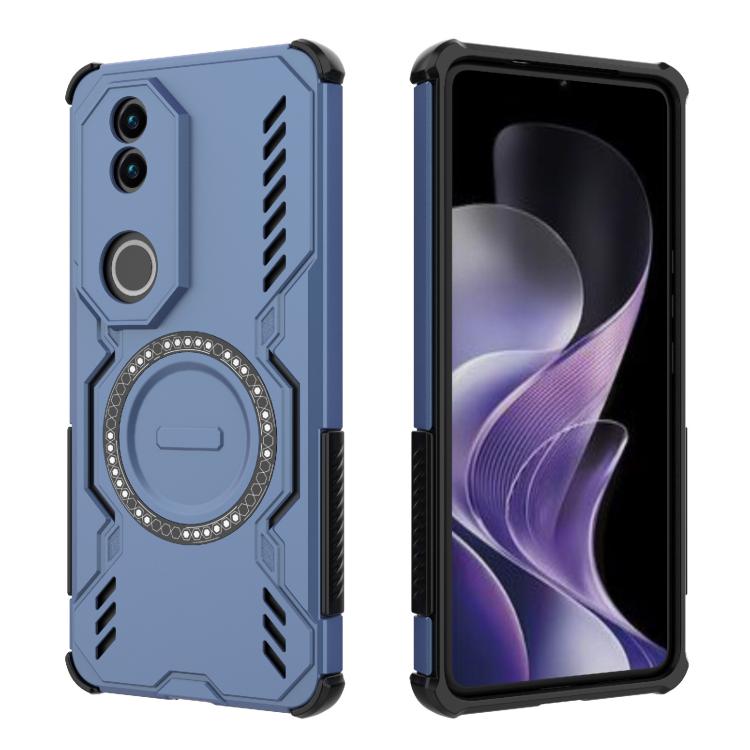 For vivo V50 5G Global Butterfly Armor MagSafe Magnetic Ring Shockproof Phone Case