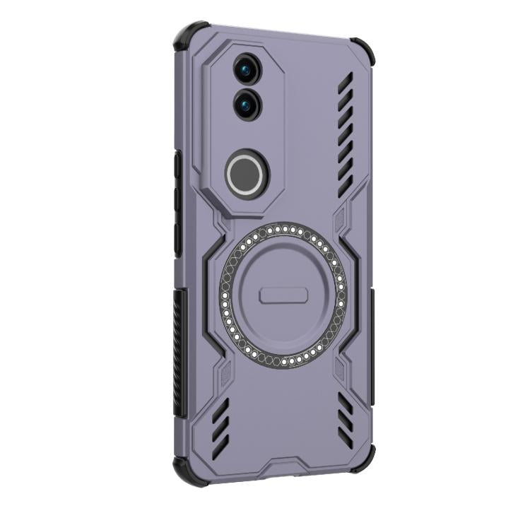 For vivo V50 5G Global Butterfly Armor MagSafe Magnetic Ring Shockproof Phone Case