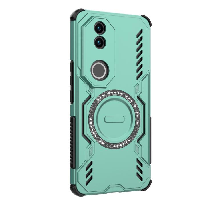 For vivo V50 5G Global Butterfly Armor MagSafe Magnetic Ring Shockproof Phone Case