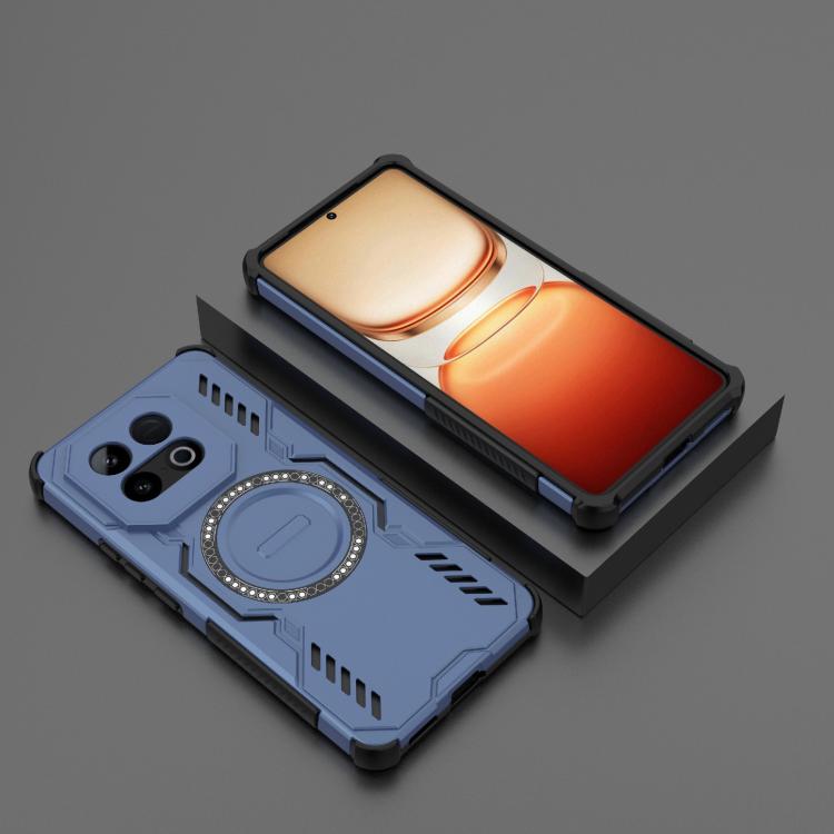 For vivo iQOO Z10 Turbo 5G Butterfly Armor MagSafe Magnetic Ring Shockproof Phone Case